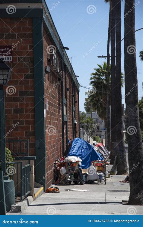 Homeless Encampment Los Angeles Editorial Image - Image of encampment ...