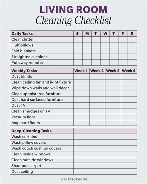 The Ultimate Step by Step Living Room Cleaning Guide + Checklist