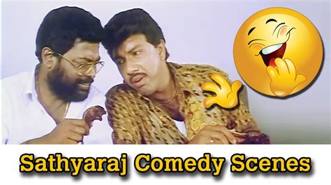 Kollywood Comedy Scenes - 23 - Sathyaraj Special - YouTube