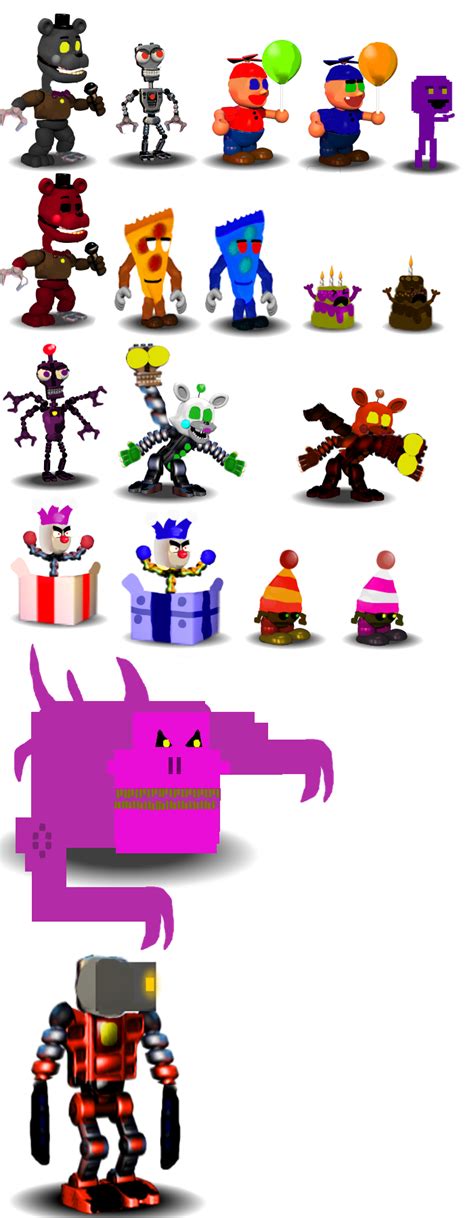 FNAF WORLD:Halloween enemies Normal FNAFW version by KauanTheGamer on ...