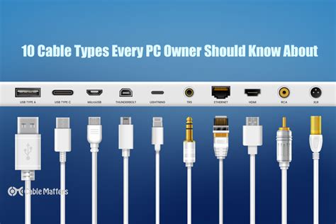 10 Cable Types Every PC Owner Should Know About