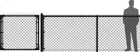 Black Chain Link Fence Vinyl Coated - Ohio Fence Company