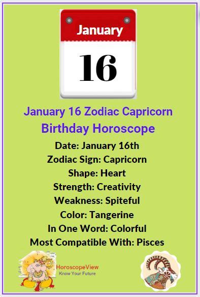 January 16 Zodiac Sign Capricorn - Goals & Determination