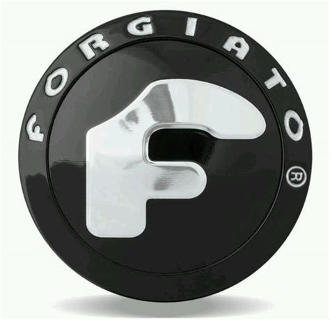 Sell 1 NEW BLACK FORGIATO FLOATING CENTER CAP FOR FORGIATO WHEELS RIMS ...