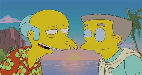 SIMPSONS CHARACTER MR SMITHERS FINALLY COMES OUT