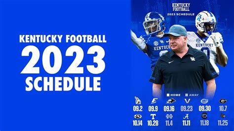 Kentucky Football releases 2023 schedule - YouTube