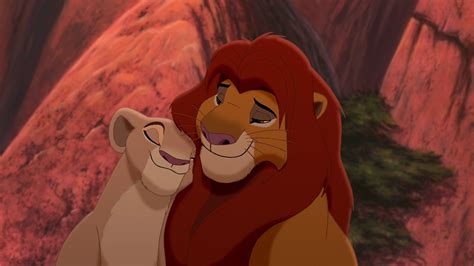 We never get to see Simba and Nala kiss by touching their noses like ...