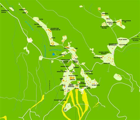 Borovets map of hotels, attractions and institutions — BulgariaSki