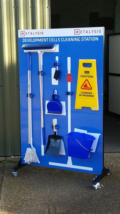 5S mobile cleaning station | Lean manufacturing, Visual management ...