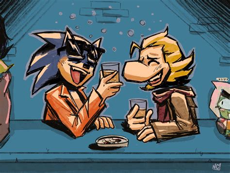 Rayman and Sonic in a Bar (Ramon and Ugly Sonic) by NisCrolasco on ...