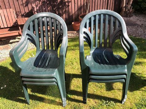 6 green plastic garden chairs | in Emersons Green, Bristol | Gumtree