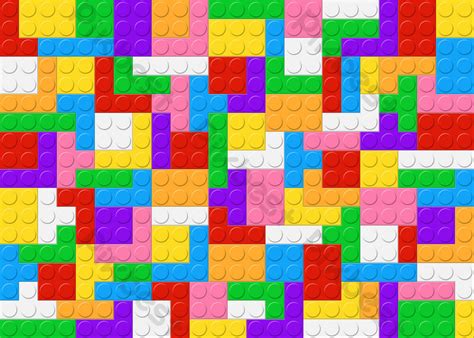 Color Brick Beautiful Colorful Lego Bricks Background | PSD Free ...