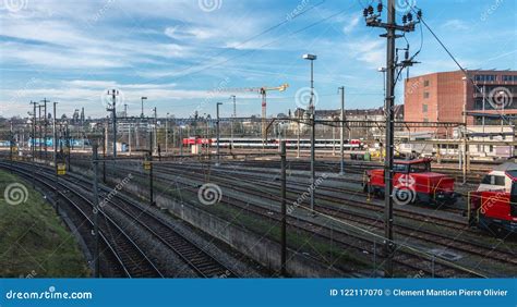 View of the Basel Train Station and Its Platforms Editorial Image ...