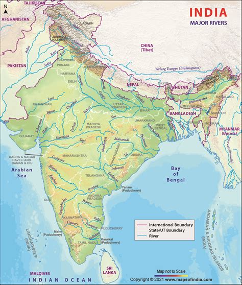 River Map of India | River System in India | Himalayan Rivers ...