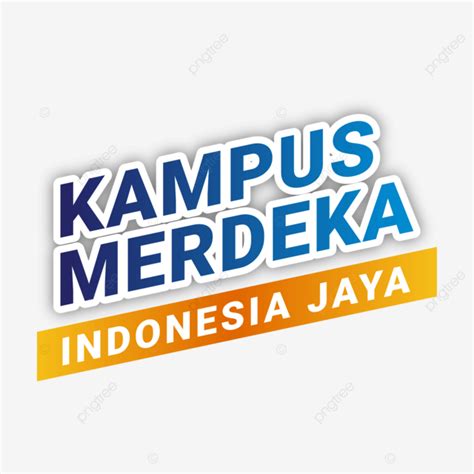 Hình ảnh Kampus Merdeka Indonesia Jaya Với Biểu Ngữ Gradient PNG ...