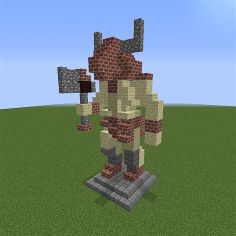 Statue of The Minotaur - Blueprints for MineCraft Houses, Castles ...