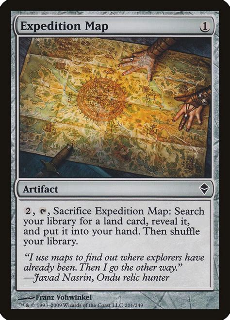 Expedition Map - Zendikar - Magic: The Gathering