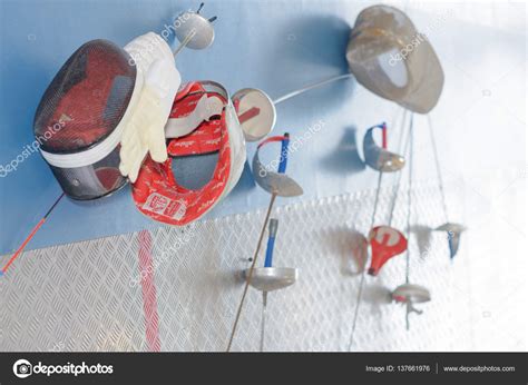 Fencing equipment and fencing — Stock Photo © photography33 #137661976