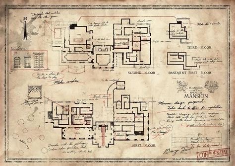 Resident Evil, Spencer Mansion Plan, High Quality A3 Print - Etsy ...