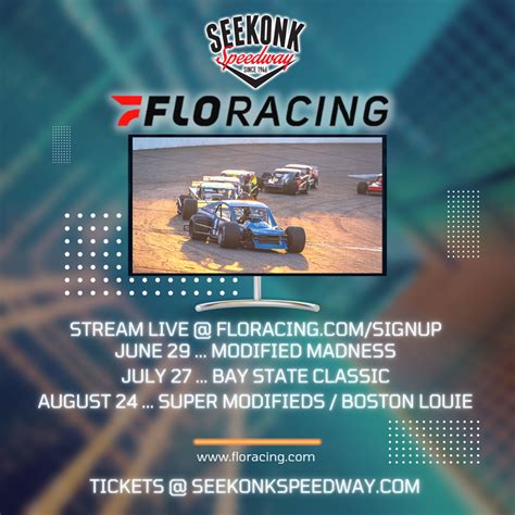 Flo Racing and Seekonk Speedway form live-streaming partnership ...