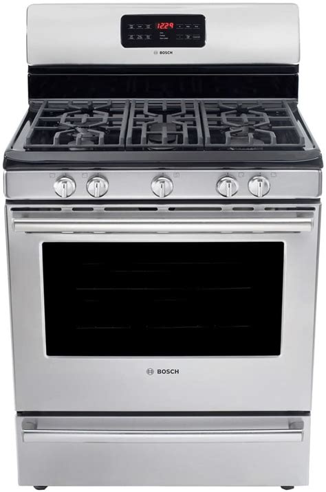 Bosch HGS5L53UC 30 Inch Freestanding Gas Range with 5 Sealed Burners ...