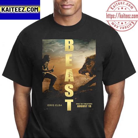 Beast Official Poster Idris Elba Poster Canvas - Kaiteez