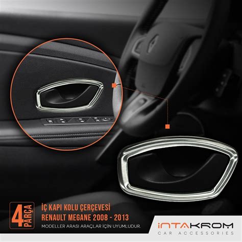 For-Renault-Megane-3-chrome-Interior-door-handle-2008-2013-4-pcs-car ...