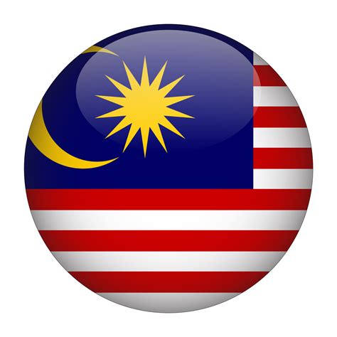 Malaysia 3D Rounded Flag with Transparent Background 15272141 PNG