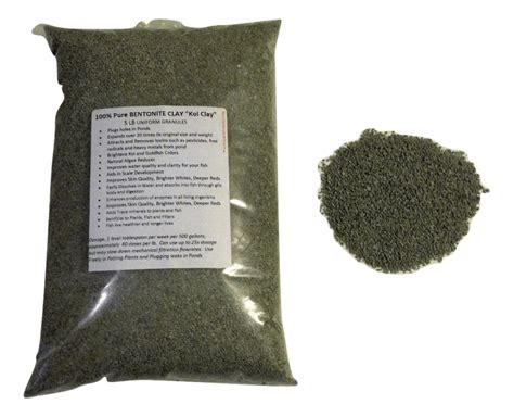 20 Lb 100% Pure Granular Bentonite Clay for Koi Goldfish Ponds water ...