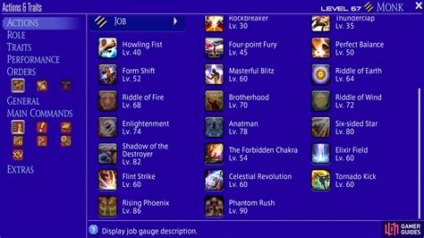 All New Monk Job Actions to Level 90 - Monk - Melee (DPS) | Final ...