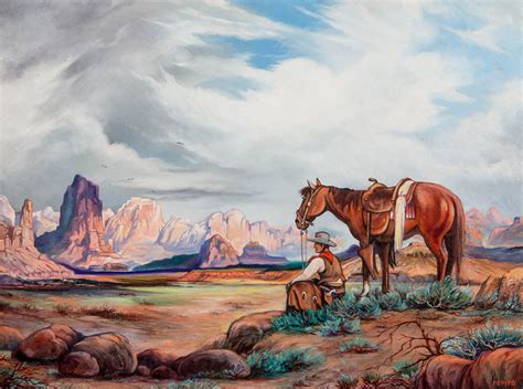 Western Landscapes With Horses