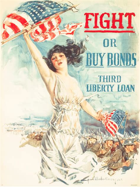 Howard Chandler Christy - "Fight or Buy Bonds - Third Liberty Loan ...