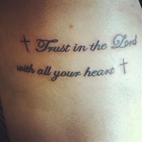 trust in the lord with all your heart tattoo - wallpapergirlhd1080p