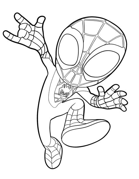 Free Spidey And Friends Coloring Pages Coloring Pages