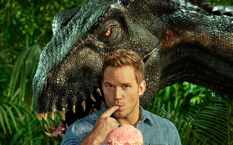 3840x2400 Chris Pratt With Indoraptor In Jurassic World Fallen Kingdom ...