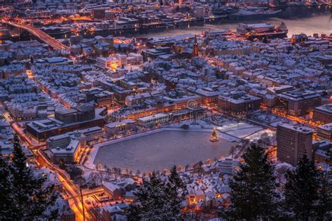 Winter in Bergen, Norway stock photo. Image of norge - 51667862