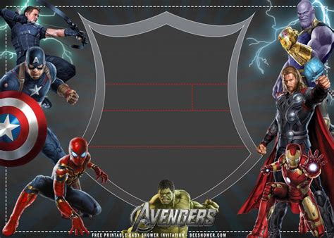 (FREE Printable) – Avengers Birthday Invitation Templates | FREE ...