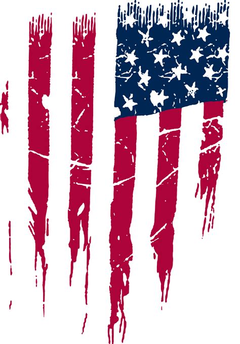 Vertical American Flag Transparent Background