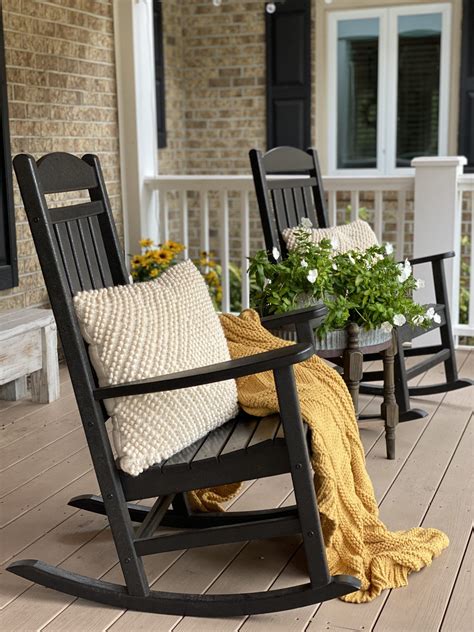 Fall Porch Decor Rocking Chair