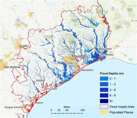 Texas Hurricane Harvey Flood Map