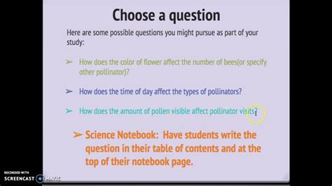 Writing an inquiry question - YouTube