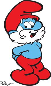 Papa Smurf Logo PNG Vector (AI) Free Download