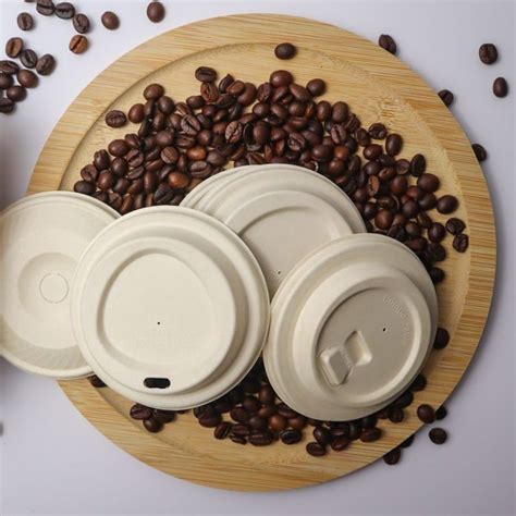 Hot Coffee Lids,Biodegradable Compostable Coffee Paper Cup Sippy Lids