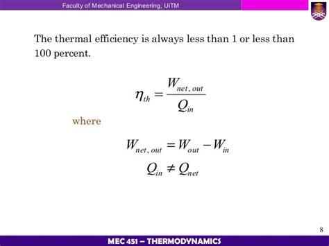 Thermodynamic Chapter 4 Second Law Of Thermodynamics