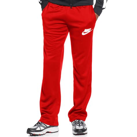 Nike Logo Track Pants in Red for Men - Lyst