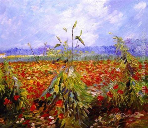 Vincent van Gogh A Field With Poppies painting | framed paintings for sale