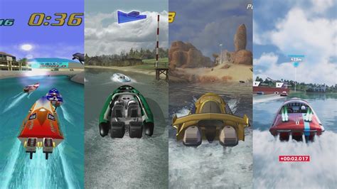 Boat Racing in 10 different games (Hydro Thunder, Rapid Racer and more ...