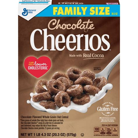 Chocolate Cheerios Cereal, Gluten Free, 20.3 oz - Walmart.com - Walmart.com