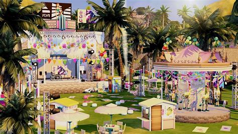 Summer Festival • The Sims 4 • No CC | Speed Build - YouTube