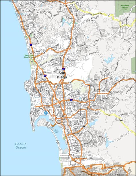 San Diego Zip Code Map - GIS Geography